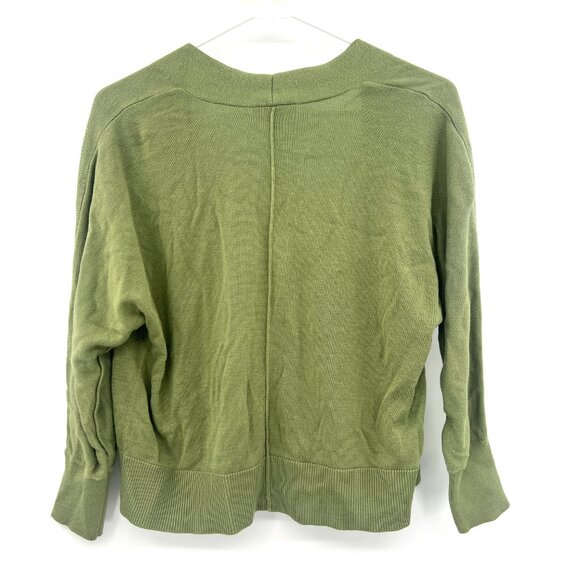 Loft Green Open Front Cardigan Sweater Women's Small - Picture 2 of 4